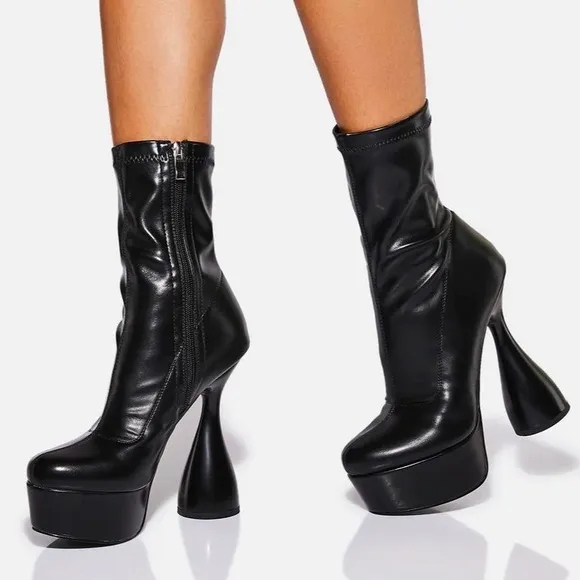 {Azalea Wang} Apollo Chunky Platform Ankle Bootie