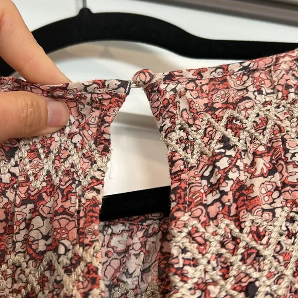 ba&amp;sh Floral Short Sleeve Dress