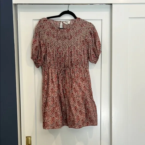 ba&amp;sh Floral Short Sleeve Dress