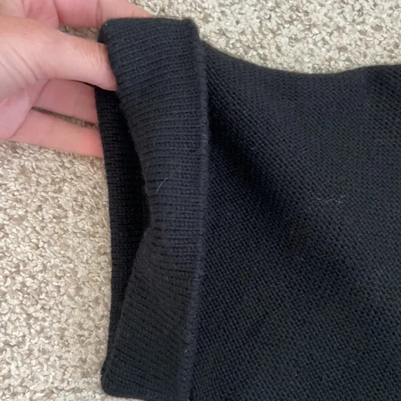 Banana Republic Black Cowl-Neck Sweater Dress, XS