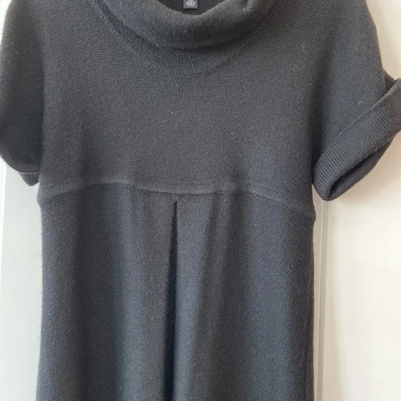 Banana Republic Black Cowl-Neck Sweater Dress, XS