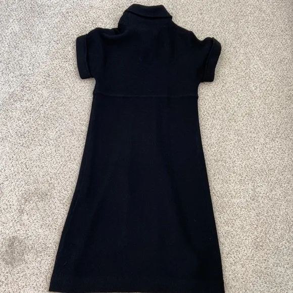 Banana Republic Black Cowl-Neck Sweater Dress, XS