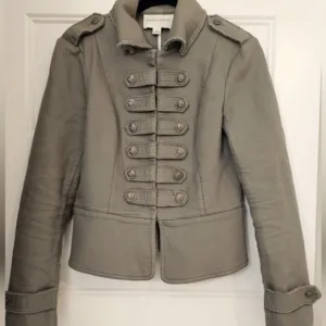 Banana Republic Women's Military Style Gray Jacket/Blazer sz 6