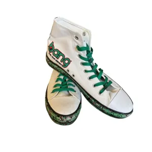 Bang Energy Drink High Top Sneakers Graphic Print Shoes Men's 7.5