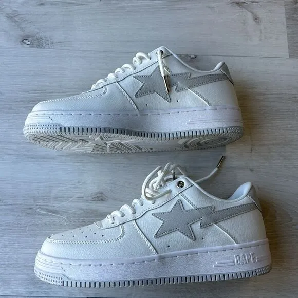 BAPE JJJJound x Wmns Bapesta 'White' SHOES WHITE SIZE 8.5 NEW WITH BOX