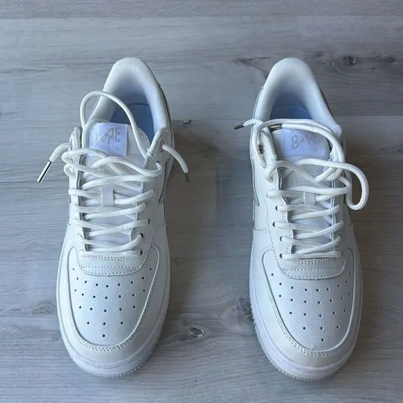 BAPE JJJJound x Wmns Bapesta 'White' SHOES WHITE SIZE 8.5 NEW WITH BOX