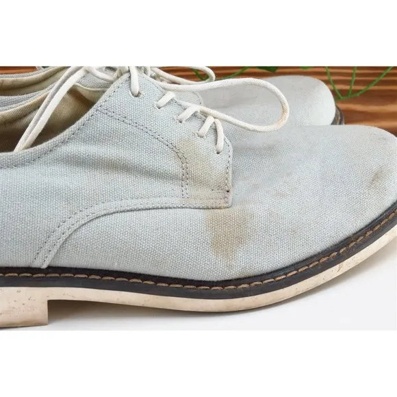 Bass Shoes Sz 10 D Gray Derby Oxfords Fabric Men‎