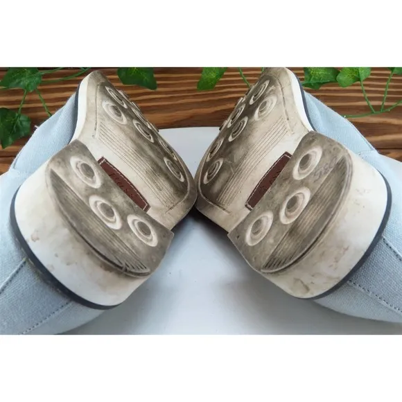 Bass Shoes Sz 10 D Gray Derby Oxfords Fabric Men‎