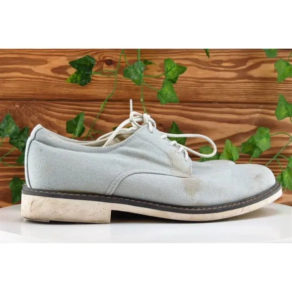 Bass Shoes Sz 10 D Gray Derby Oxfords Fabric Men‎
