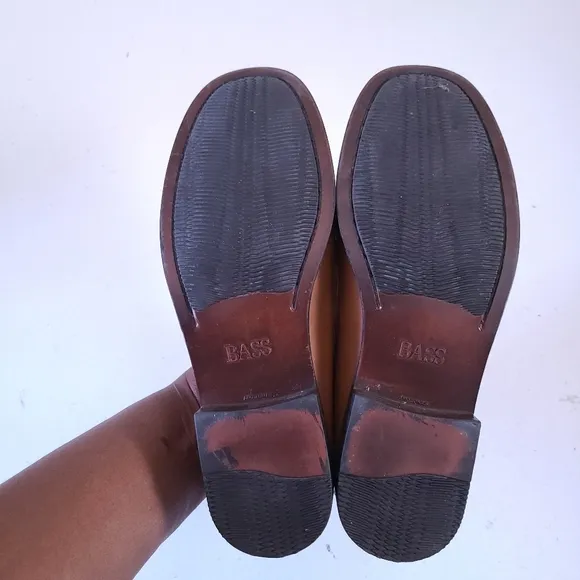 Bass Weejuns Marietta II Brown Leather Boat Tassel Loafer Shoes 7.5