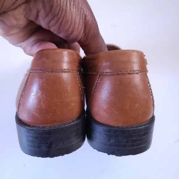 Bass Weejuns Marietta II Brown Leather Boat Tassel Loafer Shoes 7.5