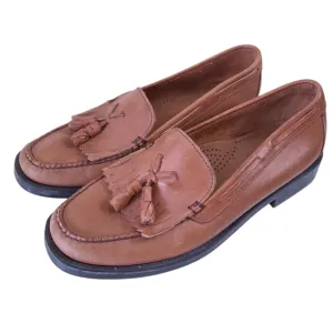 Bass Weejuns Marietta II Brown Leather Boat Tassel Loafer Shoes 7.5