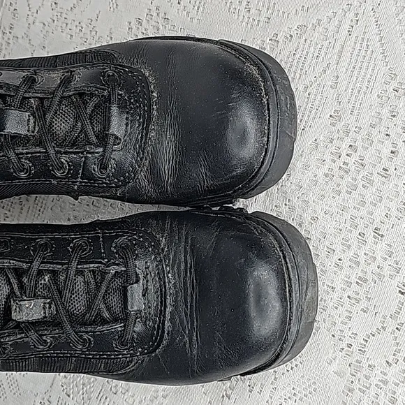 Bates combat military tactical moto motorcycle side zip high top boots sz 7.5