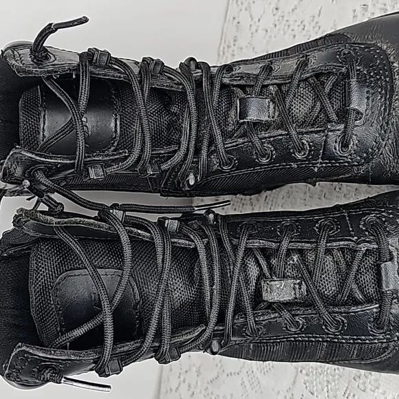 Bates combat military tactical moto motorcycle side zip high top boots sz 7.5