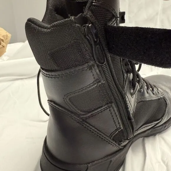 Bates E03180 Mens 8.5 Tactical Sport 2 Tall Side Zip Black Boots Military Combat