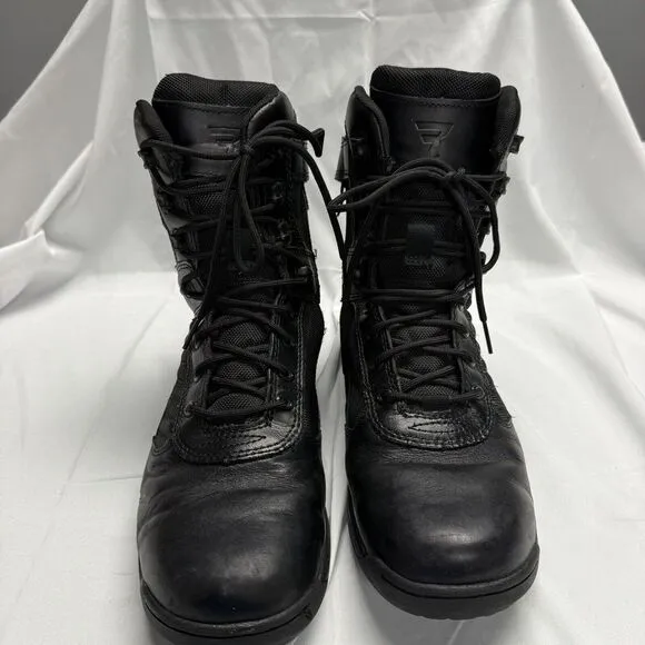 Bates E03180 Mens 8.5 Tactical Sport 2 Tall Side Zip Black Boots Military Combat