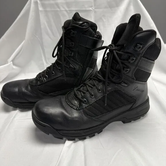 Bates E03180 Mens 8.5 Tactical Sport 2 Tall Side Zip Black Boots Military Combat
