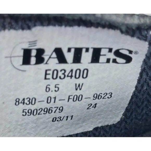 Bates E03400 6.5W Mens Gore-Tex Vibram Brown Suede &amp; Black Leather Hiking Boots