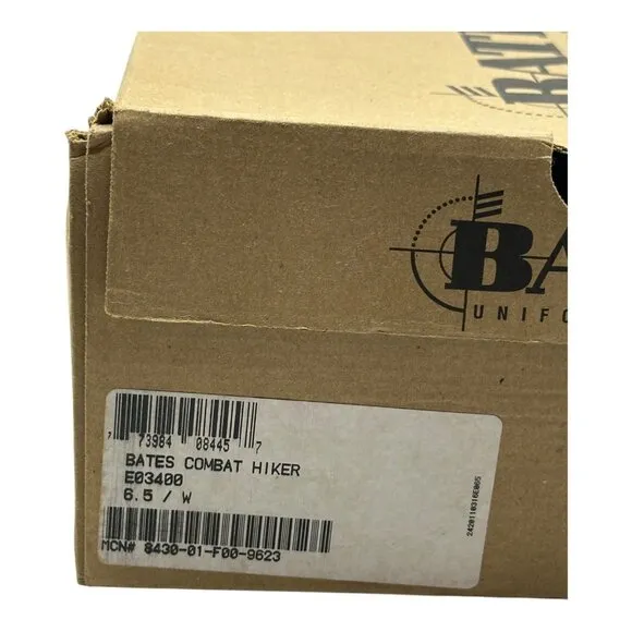 Bates E03400 6.5W Mens Gore-Tex Vibram Brown Suede &amp; Black Leather Hiking Boots