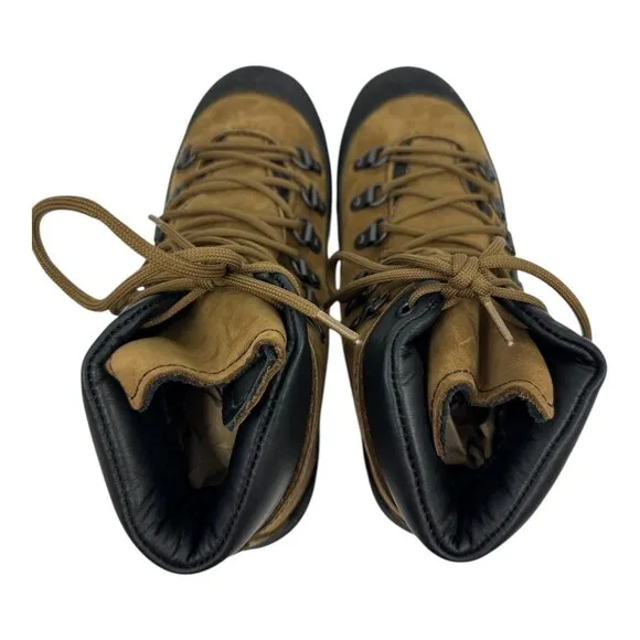 Bates E03400 6.5W Mens Gore-Tex Vibram Brown Suede &amp; Black Leather Hiking Boots