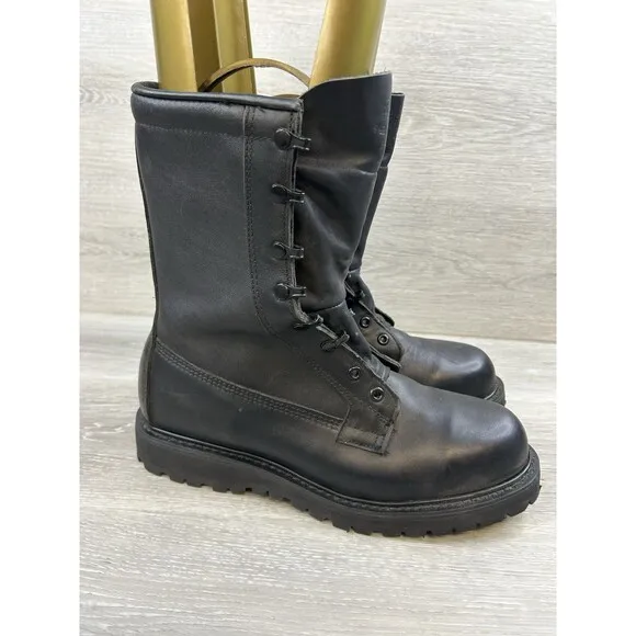 Bates Infrantry Combat Boots Army 01-D-0319  Black Gore-Tex Vibram Sole 9.5 R