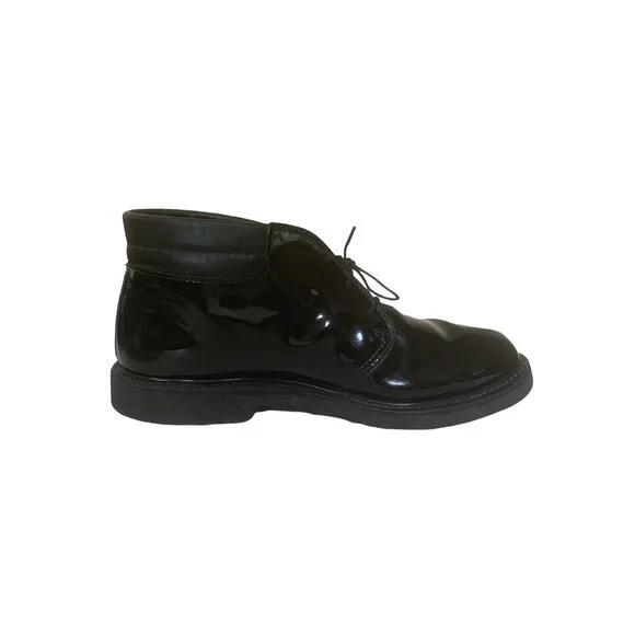 Bates Lites Shoes Mens Size 10.5 Gloss Padded Collar Military Style Chukka Boots