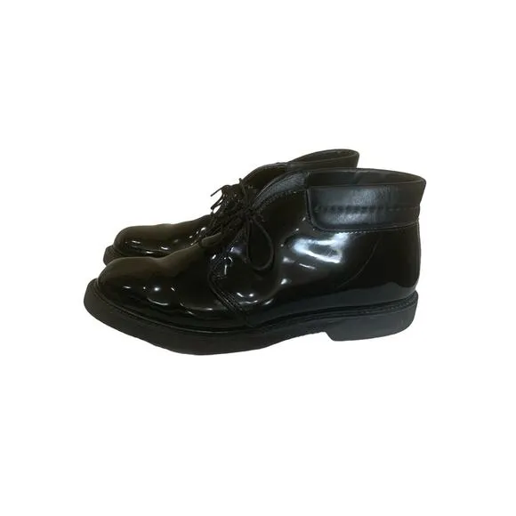Bates Lites Shoes Mens Size 10.5 Gloss Padded Collar Military Style Chukka Boots