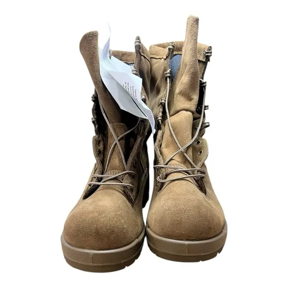 Bates Men's 10&quot; Vibram Gore-Tex Military Combat Boots Tan Size 7.5 M