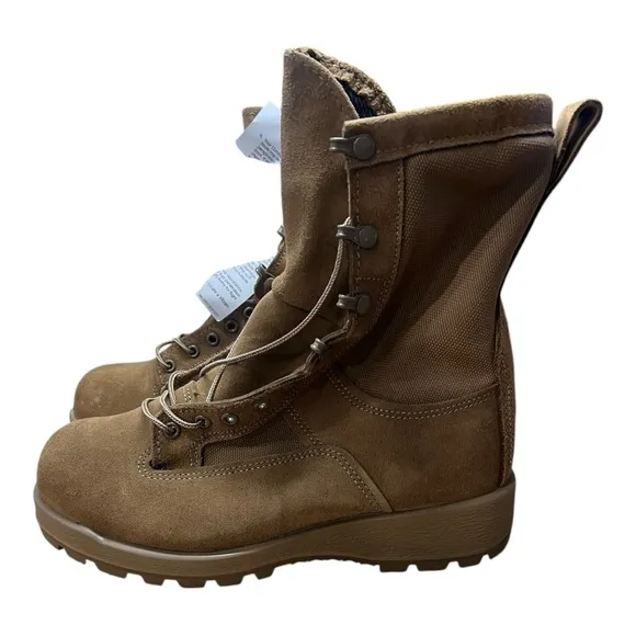 Bates Men's 10&quot; Vibram Gore-Tex Military Combat Boots Tan Size 7.5 M
