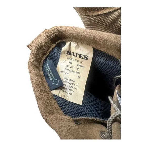 Bates Men's 10&quot; Vibram Gore-Tex Military Combat Boots Tan Size 7.5 M