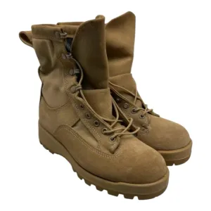 Bates Men's 10&quot; Vibram Gore-Tex Military Combat Boots Tan Size 7.5 M