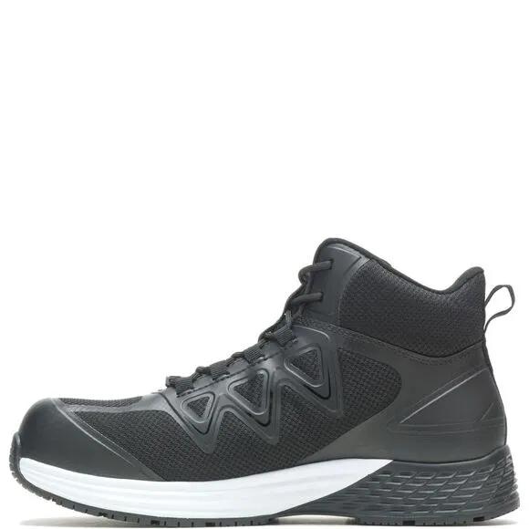 Bates Mens Rush Mid Work Composite Toe Black Boots (NWT)