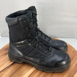 Bates Tactical Sport 2 Tall Zip Combat Boots Mens 9.5 Military‎ Black Mid Calf
