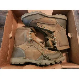Bates USMC RAT Boots - Tan Leather &amp; Nylon, Size 14 Wide (W) - New in Box 1/2011