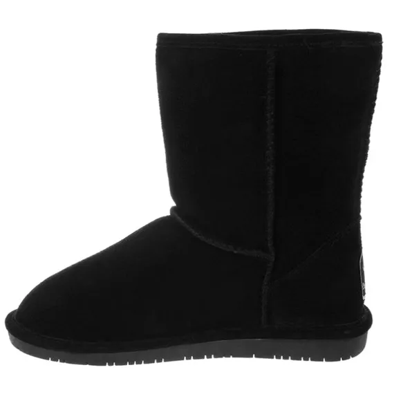 BEARPAW Boots, Short Suede, Black Emma, Size 11