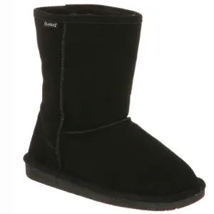 BEARPAW Boots, Short Suede, Black Emma, Size 11