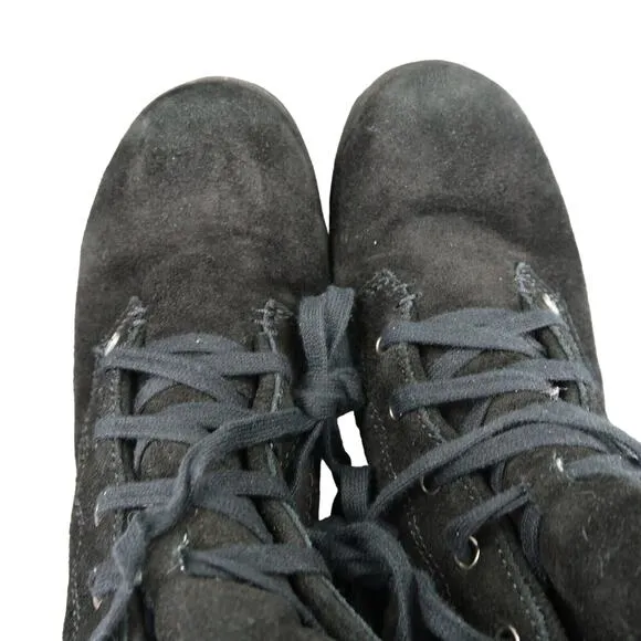 Bearpaw Shoes Women 6 Ankle Boot Lace Up Krista Leather Winter Warm Leather Wool