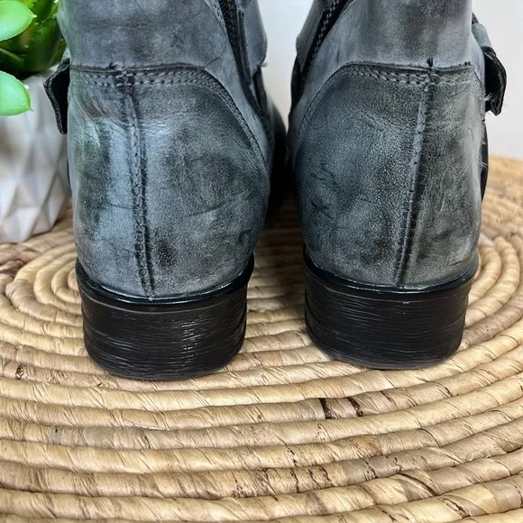 Bed Stu ROAN Boot Tall Moto Gray 6.5