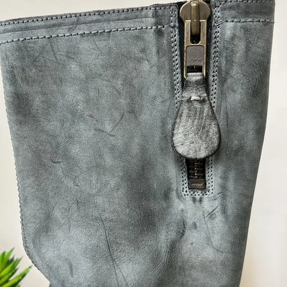 Bed Stu ROAN Boot Tall Moto Gray 6.5