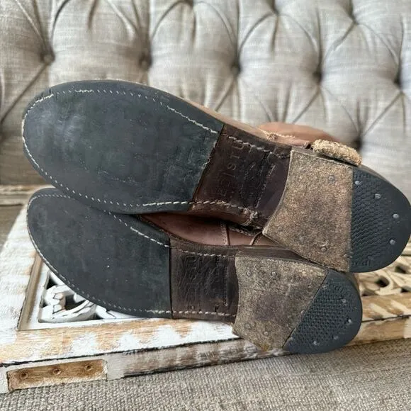 Bed Stu Tall Brown Leather Boots Women’s 8