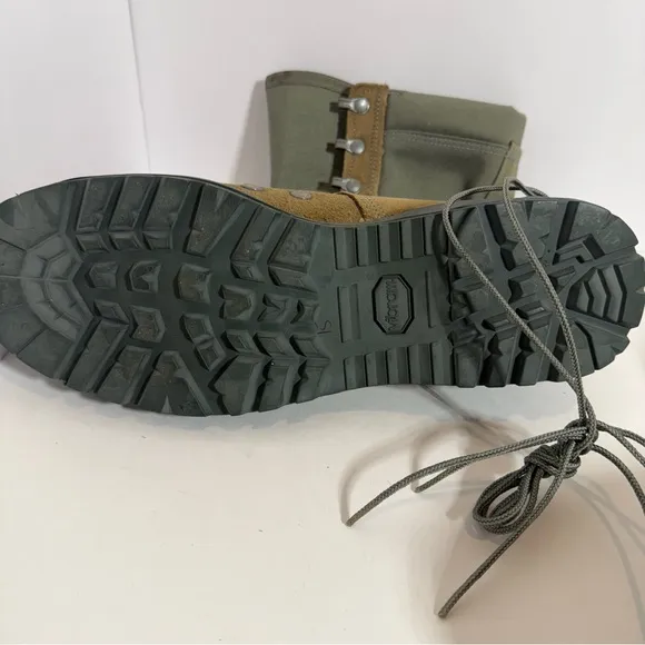 Belleville 600 ST Hot Weather Steel Toe Military Boots Tan Green Size 11.5 W EUC