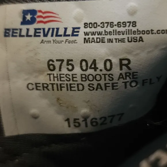 Belleville 675 Mens Size 4 Sage Green Insulated Boots GoreTex