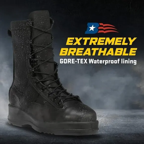 Belleville 800 ST 8” Waterproof Steel Toe Flight  Deck Combat Boots Men 7.0R USA
