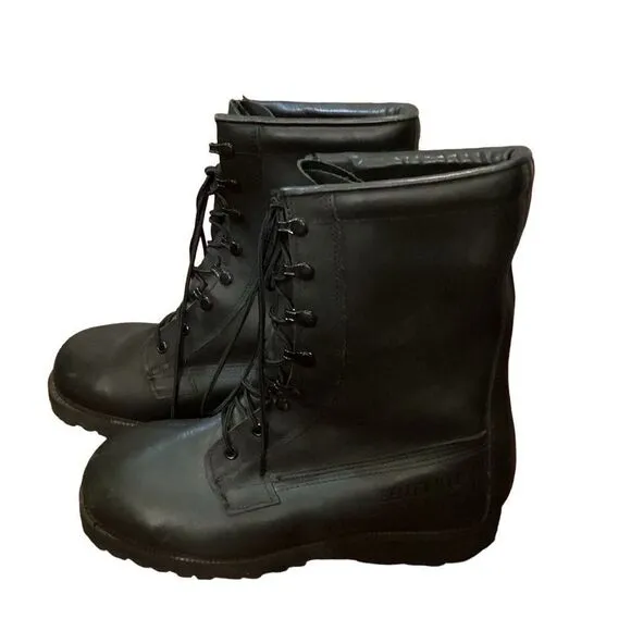 Belleville Black Military Leather Boots  Steel Toe Boot 2300574 8.5W Gore-Tex