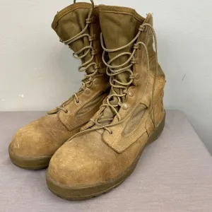 Belleville boots men's 7.5 R Brown Lace 550 military USMC USA made Vibram Combat