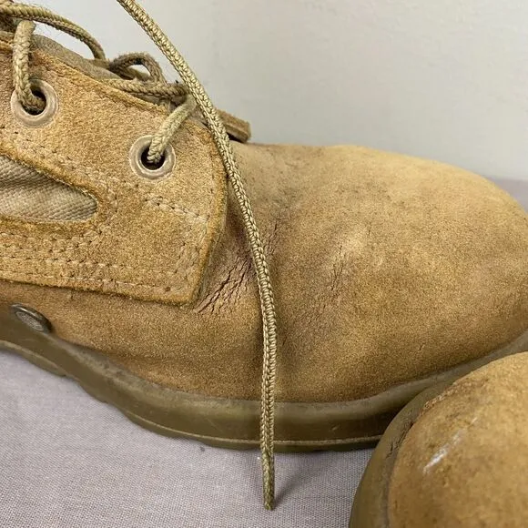 Belleville boots men's 7.5 R Brown Lace 550 military USMC USA made Vibram Combat