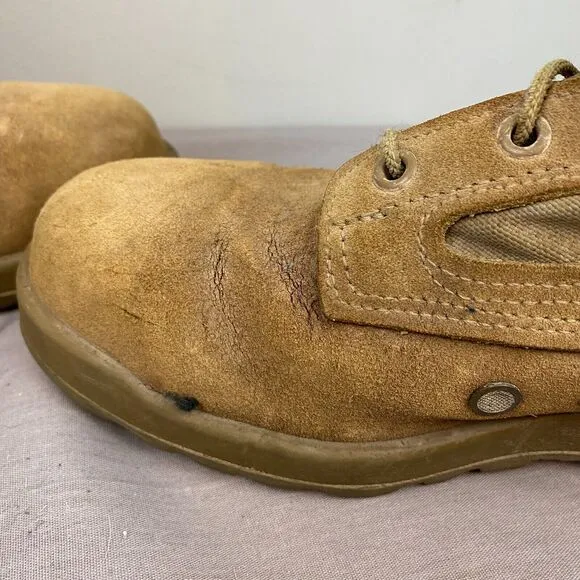 Belleville boots men's 7.5 R Brown Lace 550 military USMC USA made Vibram Combat