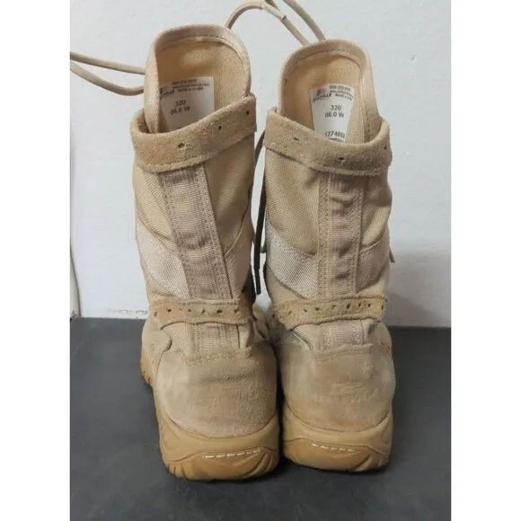Belleville Desert Tan Military Boots Size 6 W 320 1774058‎ USA Made Vibram 8&quot;