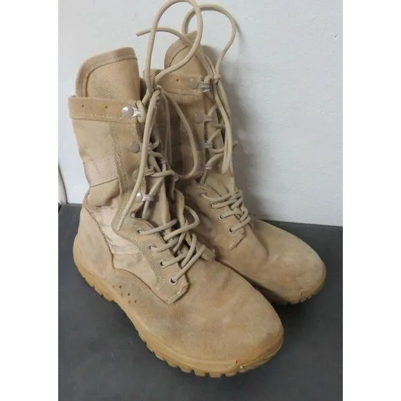 Belleville Desert Tan Military Boots Size 6 W 320 1774058‎ USA Made Vibram 8&quot;