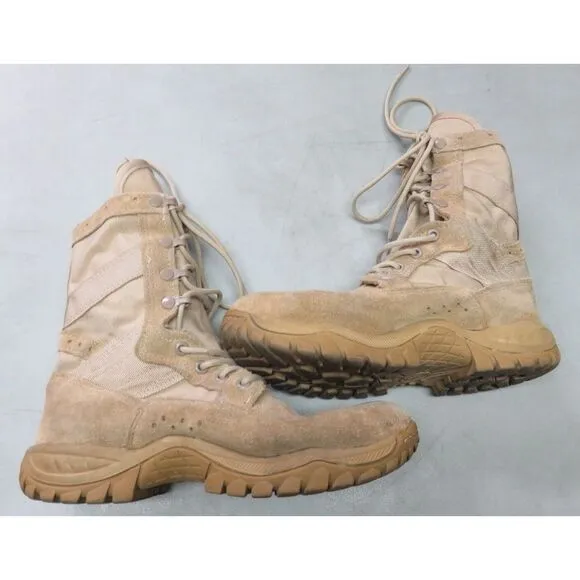 Belleville Desert Tan Military Boots Size 6 W 320 1774058‎ USA Made Vibram 8&quot;